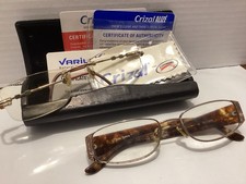 Vintage Crizal Joan Collins Eye Glass Frames Only As Is