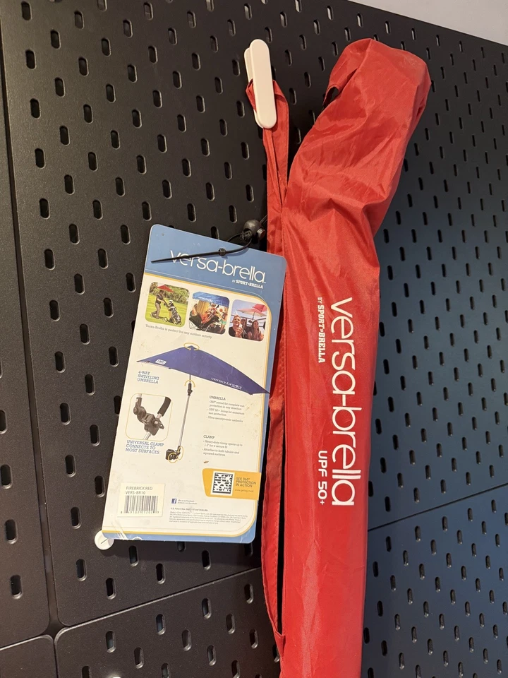 Sport-Brella Versa-Brella Umbrella with Universal Clip, RED, Large - Image 2 of 4