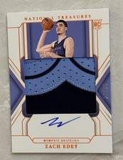 2024-25 Panini National Treasures - Rookie Patch Autographs Zach Edey /75 RPA