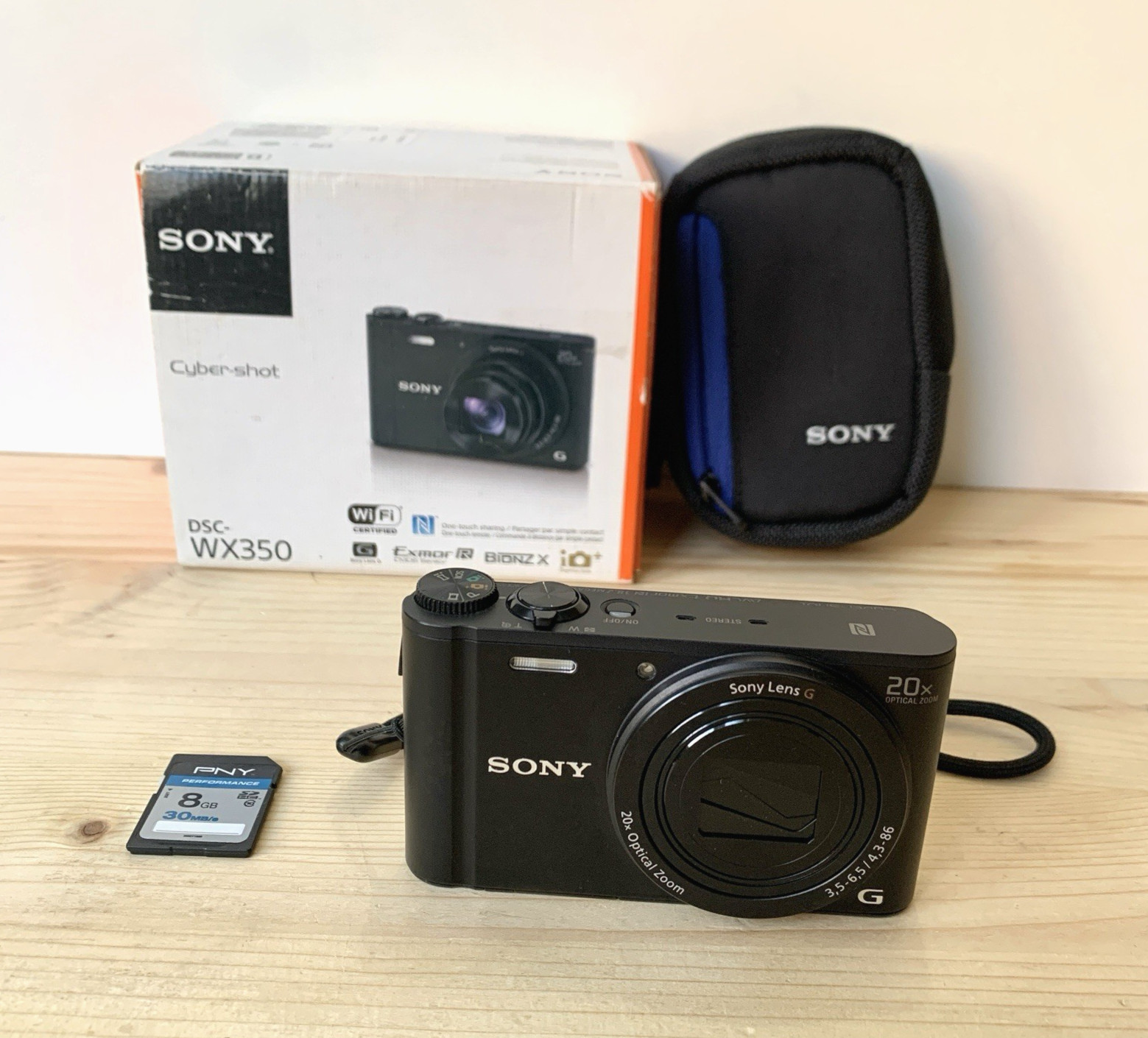 Fotocamera compatta Sony CyberShot DSC-WX350 18.2 MP 20x zoom video Full HD WiFi