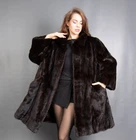 8853 GORGEOUS REAL MINK COAT LUXURY FUR JACKET SWINGER BEAUTIFUL LOOK SIZE 3XL