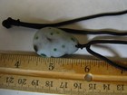 GOBI AGATE NECKLACE GREEN/WHITE 1.3x.87x.54inchs GOBI DESERT MONGO #115 — photo 3