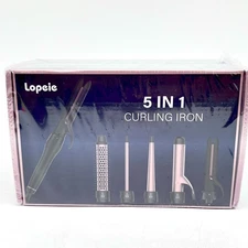 NEW Lopeie 5 In 1 Curling Iron With Thermal Brush 100 Watts Model MN-C10A