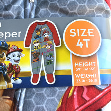 Paw Patrol Toddler Boy Blanket Sleeper 4T NWT