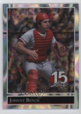 2025 Leaf 15th Anniversary National Convention Silver Lava 5/15 Johnny Bench 3hd