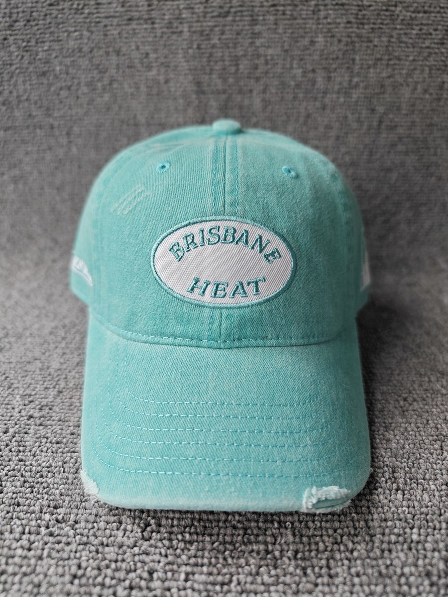 Mitchell & Ness Brisbane Heat BBL Supporter Cap Aqua Distressed Dad Adjustable