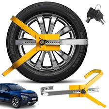 Wegfahrsperre Parkkralle Auto Diebstahlsicherung Stahl Anhänger PKW Radkralle