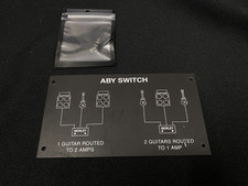 Morley - A/B/Y Guitar Pedal Switch Custom Made Plate 1st Gen USA Made RARE