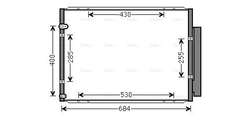 TO5574D AVA Condenser FIT LEXUS RX  (2003) RX 350 3.5