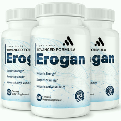 Erogan for Men - Male Vitality, Performance & Energy Support Supplement - 3 Pack