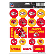Kansas City Chiefs NFL Vinyl Die-Cut Sticker Set / Decal Sheet *WinCraft