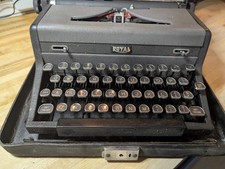 Royal Quiet Deluxe Portable Typewriter Case Handle Touch Control Made in USA VTG thumbnail