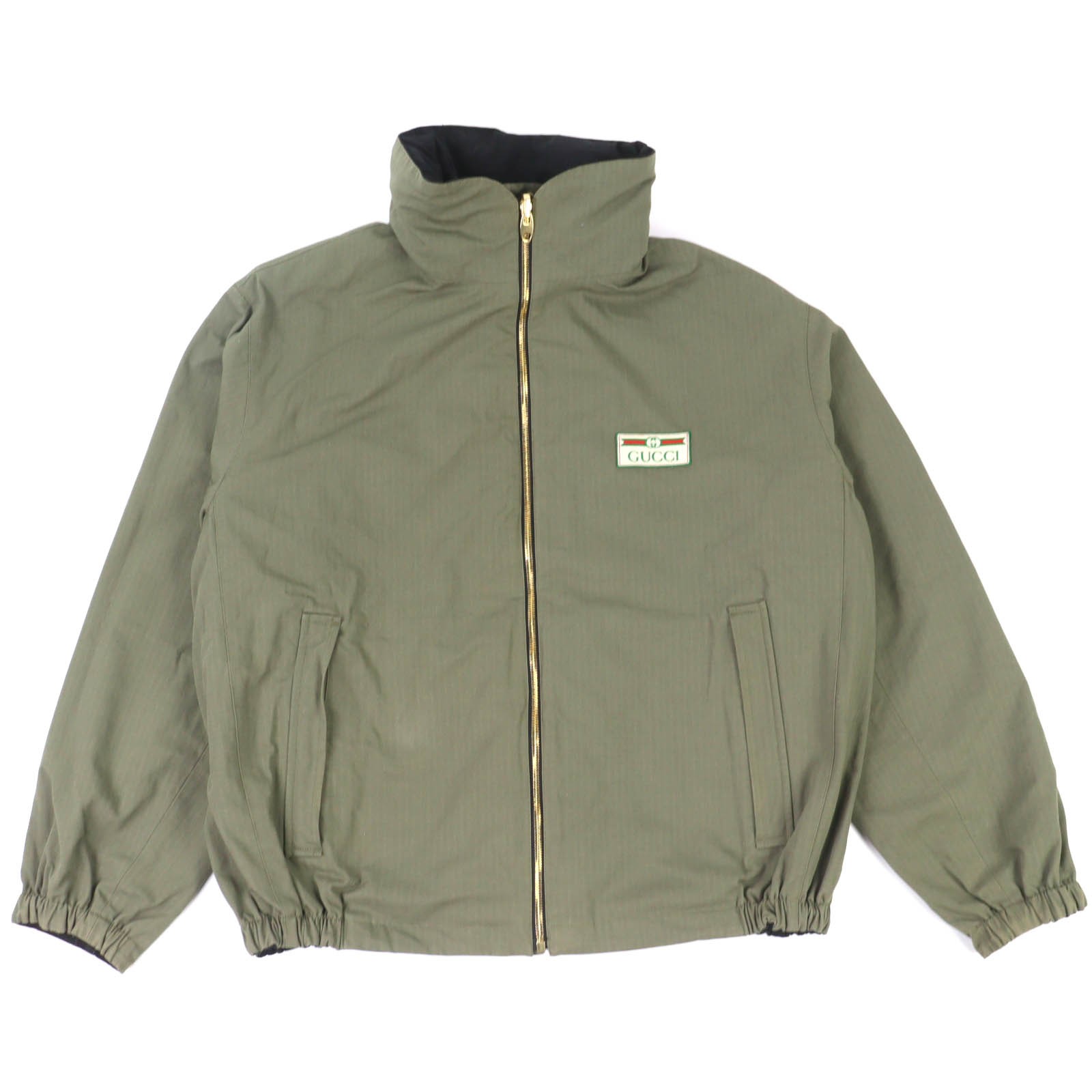 Very Good GUCCI Jacket Interlocking Web Stripe Re… - image 2