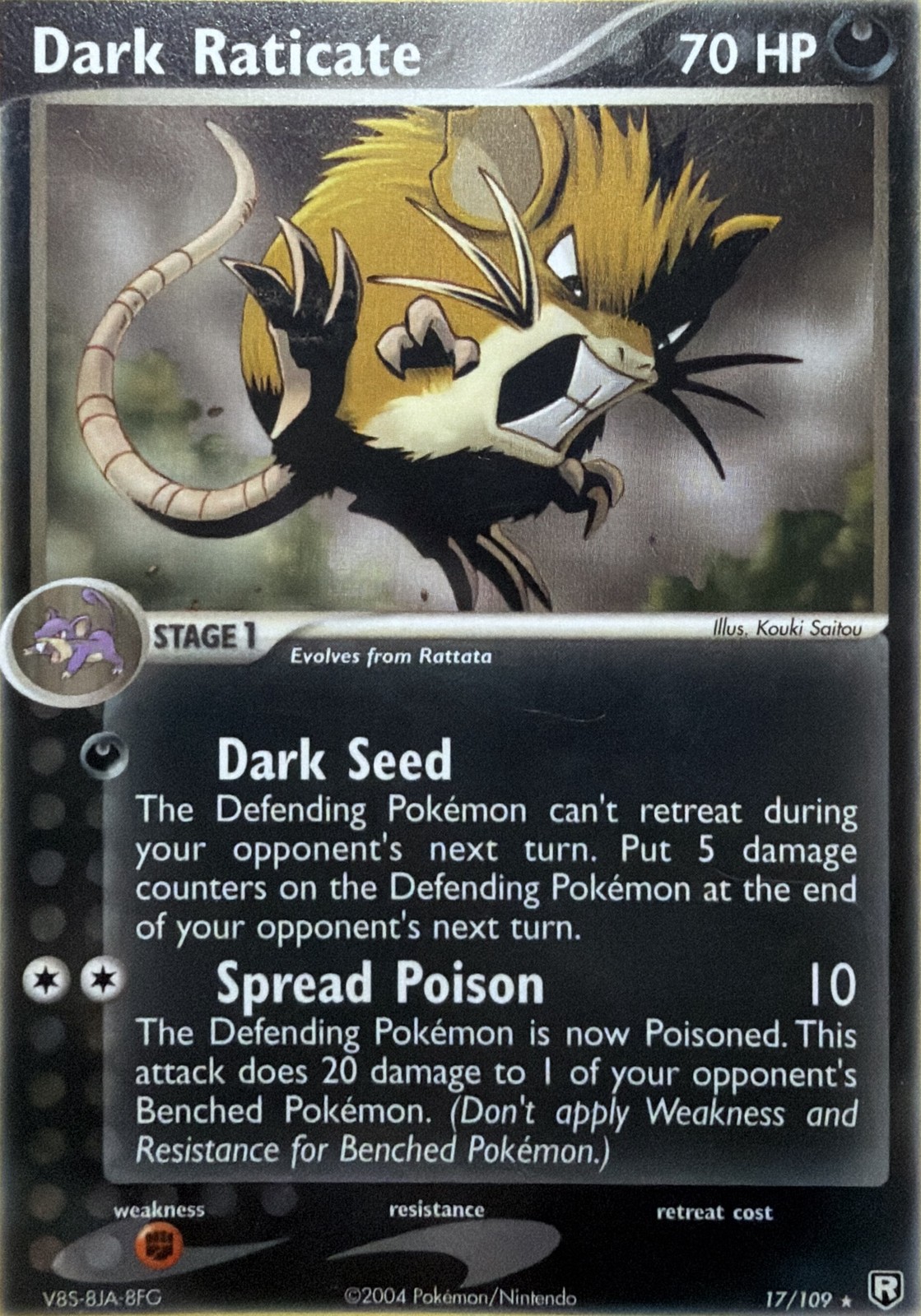 Dark Raticate Rare Team Rocket Returns 17/109 NM