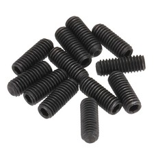 Guitar Bridge Saddle Height Adjustment Screws Metric M3x8 Black 12pcs