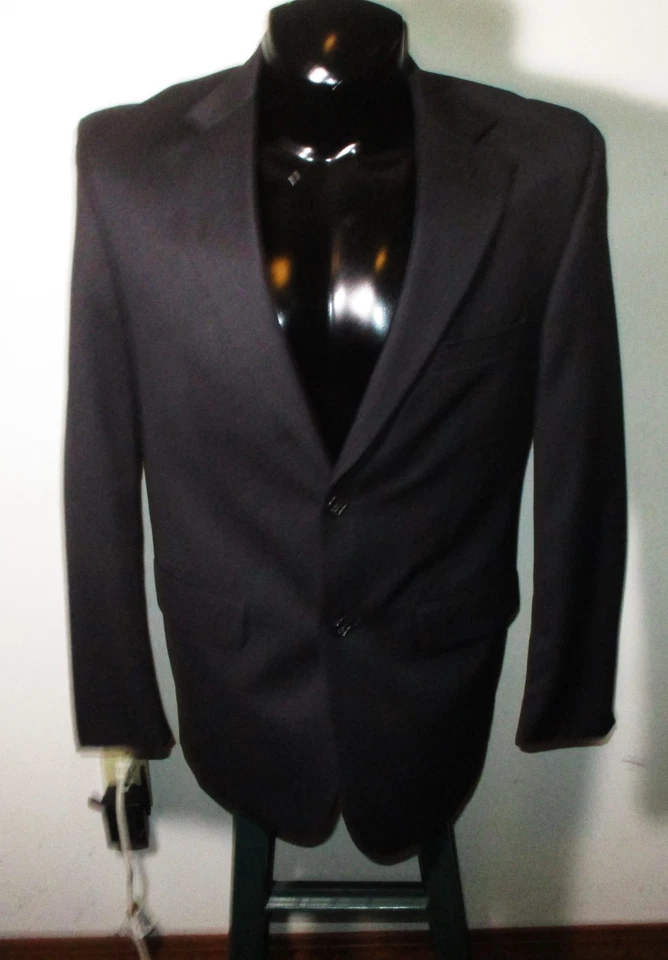 PRONTO UOMO Gray Black 100% Wool 2 Pc Suit Men's Size 39R, 32X32 - Image 2 of 4