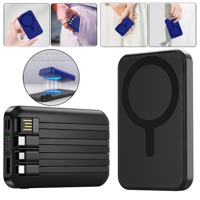 #ad Magnetic Wireless Charger 900000mAh Power Bank Battery Pack for IPhone amp; Android $15.92