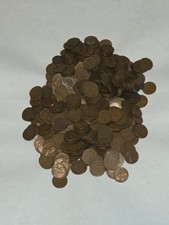 Lot of 500 Wheat Cents In Circulated Condition. 1909-1958. Mixed Dates.