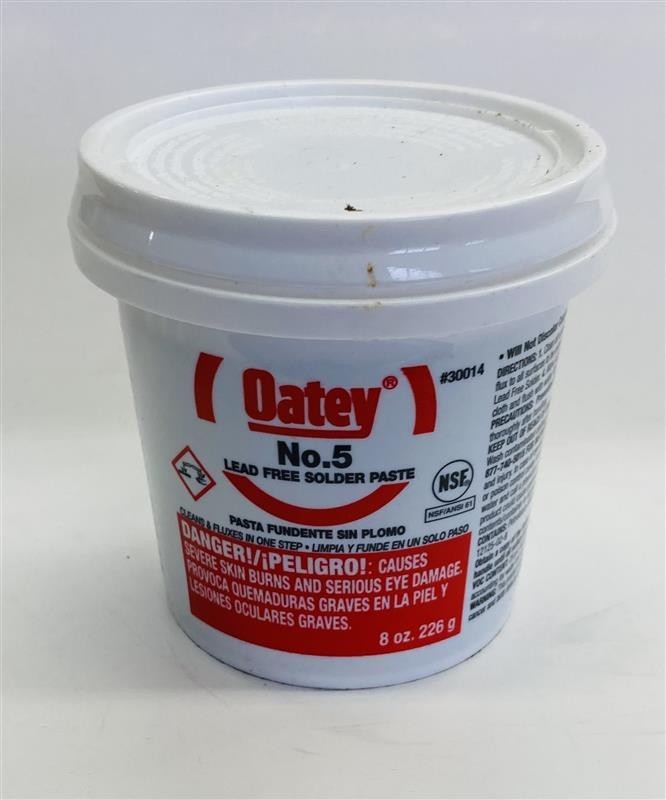 Oatey No. 5 Lead-Free Solder Flux Paste 8 oz.