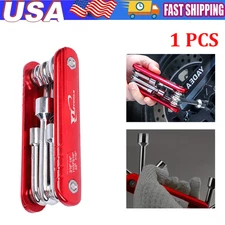 1 Pcs 6 in 1 Folding Nut Driver SAE Set Hex Nut Driver Kit Cr-V Steel Wrench