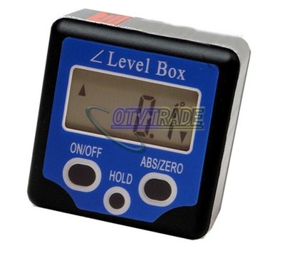 0-360°   Digital Level Box Gauge Angle Protractor Inclinometer Magnetic Base #fb