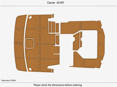 Carver 43 MY EVA Faux Teak Marine Floor