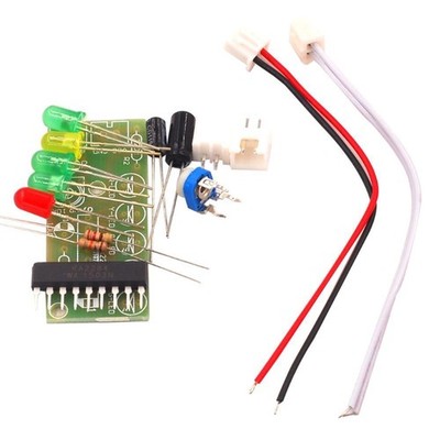 Power Voltage Level Indicator with Red Green LED Voltmeter Volume VU Meter