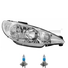 Scheinwerfer Frontscheinwerfer rechts inkl. Premium Lampen für Peugeot 206 CC 2D