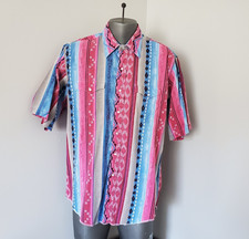 Vintage Wrangler Cowboy Cut Shirt Men Size XL Southwestern Aztec Pearl Snap