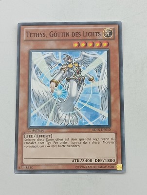 Yu-Gi-Oh Einzelkarte Tethys, Göttin des Lichts bespielt