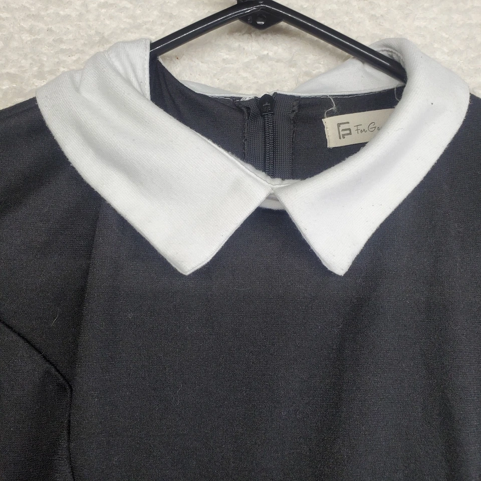 Women's Wednesday Addams Dress Medium Black Goth Halloween Costume - Image 3 of 4