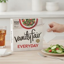 Classic White 2-Ply Disposable Napkins - 100 Count, Perfect for Every Occasion
