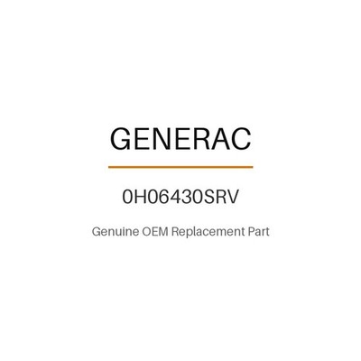 Generac 0H06430SRV Control Panel Assembly 2008 AC HSB Generator