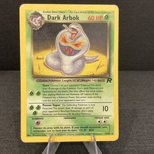 Dark Arbok 19/82 Team Rocket 2000 Rare Non Holo Vintage WOTC Pokemon TCG Card