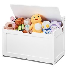 Uimoso Kids Toy Storage Bench Wooden Toy Box Chest 32.68 x 17.91 x 24.02" White