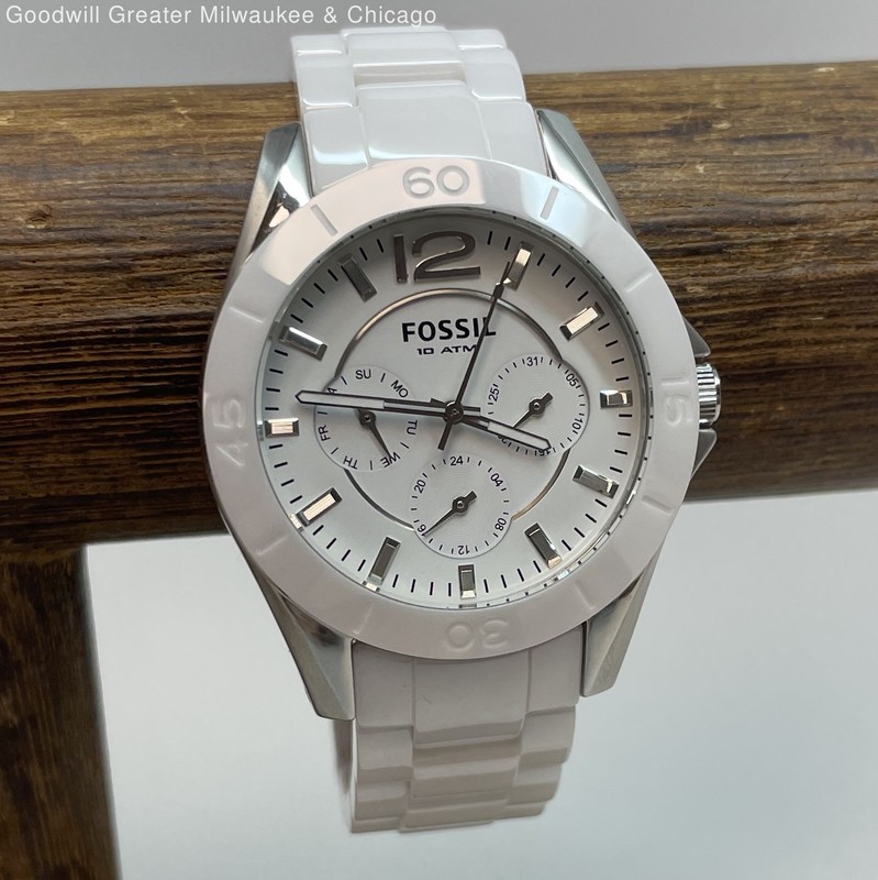 Women's Fossil Silver Tone Stainless-Steel Watch, 122.2g