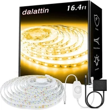 dalattin Warm White LED Strip Lights, 3000K Tunable Soft White Light Strip