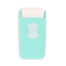 Turquoise Rounded Tab Shaped Punch 4x2.7 cm 1.6x1.1 Inch Craft Paper DIY