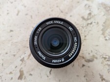 Wide Angle Vivitar 28mm 1:28 Lens for Minolta , w/Hoya Center Dot 49mm Filter