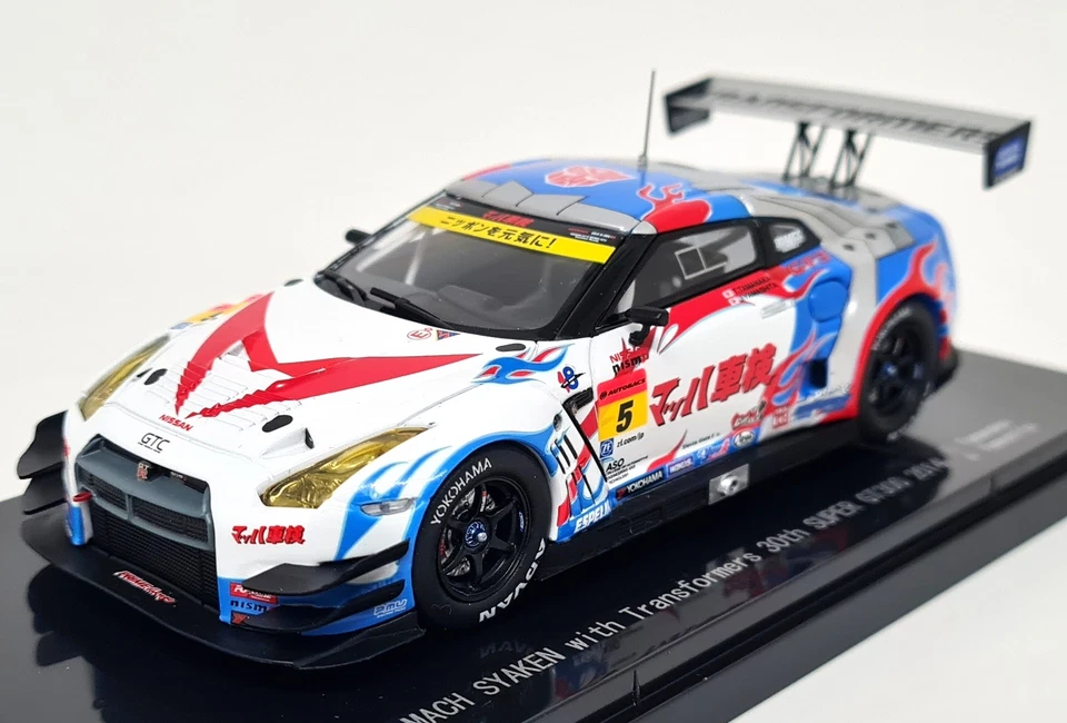 Ebbro 1/43 Nissan GT-R R35 Mach Syaken Transformers GT300 #5 Diecast Model Car - Image 4 of 4