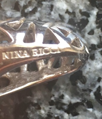 Collier Et Pendentif Nina Ricci En Argent Massif 925 - Occasion - Bijou De Marque