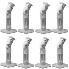 8 Pack Lot - White Universal Wall or Ceiling Speaker Mounts Brackets fits BOSE