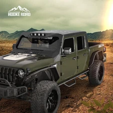 Fit 2020-2025 Jeep Gladiator JT Steel Front & Rear Flux Tube Fender Flares Guard