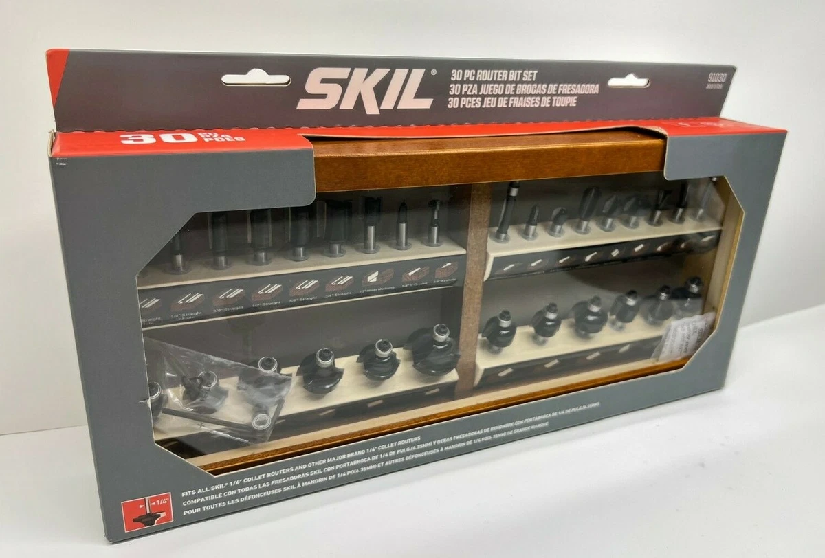 SKIL 30 Piece Carbide Tipped Router Bit Set