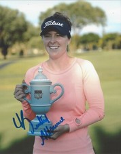 LPGA GOLFER BRITTANY ALTOMARE HAND SIGNED 8x10 PHOTO w/COA PROOF WOMEN'S GOLF