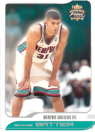 2001-02 Ultra Shane Battier Rookie /2222 #156 Memphis Grizzlies 