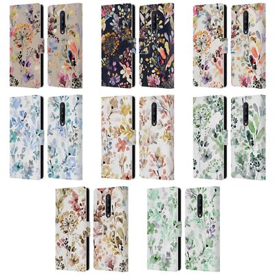 OFFICIAL NINOLA WILD GRASSES LEATHER BOOK WALLET CASE COVER FOR ONEPLUS PHONES