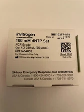 Invitrogen dNTP Set 100 mM 4x250ul   PCR Grade dNTP mix  10297018 10297-018