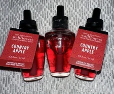 Bath And Body Works Country Apple Wallflower Home Fragrance Refill Bulb 3pcs.