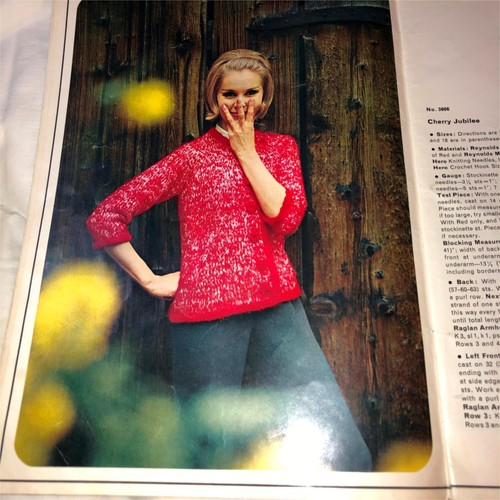 1960's Reynolds Designer Sweater Knitting Patterns Vol 36 - Picture 5 of 14